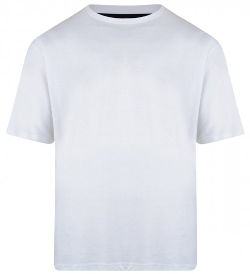 Kam Jeans T-shirt White - Tricouri - Tricouri Bărbați Mărimi Mari