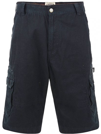 Kam Jeans Cargo Shorts Black - Pantaloni scurți - Pantaloni Scurți Mărimi mari Bărbați 