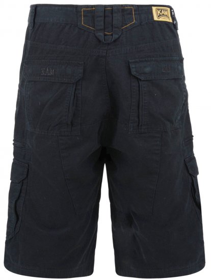 Kam Jeans Cargo Shorts Black - Pantaloni scurți - Pantaloni Scurți Mărimi mari Bărbați 