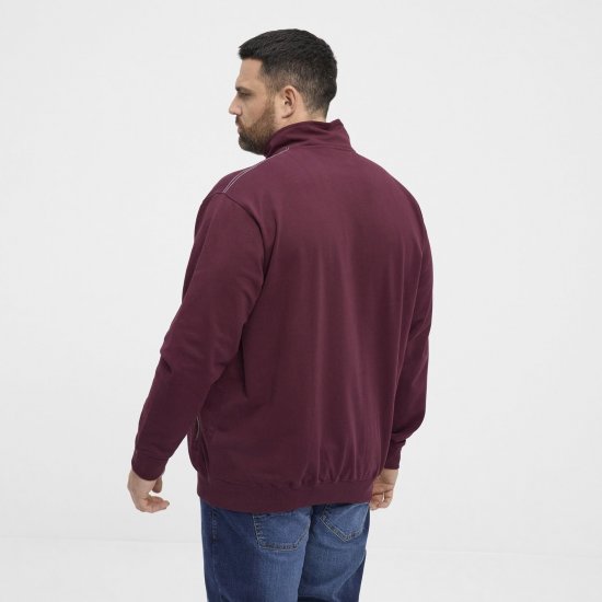 North Latitude Half Zip Bluză Bordo - Pulovere & hanorace - Pulovere & Hanorace Bărbați Mărimi Mari
