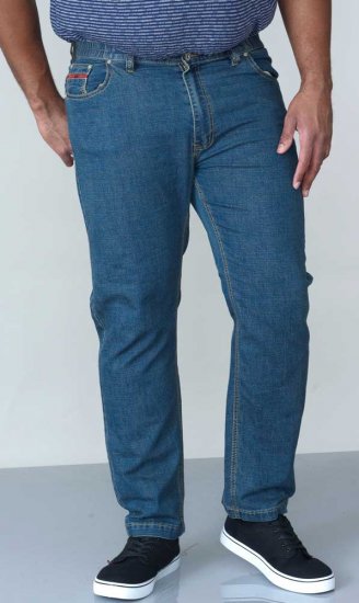 Duke Bailey Relaxed Comfort Fit Stretch Jeans With Elasticated Waist Stonewash - Blugi & pantaloni - Blugi & Pantaloni Bărbați Mărimi Mari