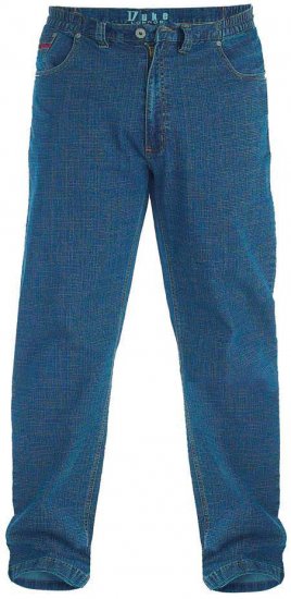 Duke Bailey Relaxed Comfort Fit Stretch Jeans With Elasticated Waist Stonewash - Blugi & pantaloni - Blugi & Pantaloni Bărbați Mărimi Mari