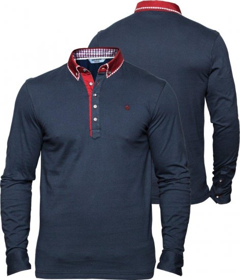 Mish Mash Soho Navy - Tricouri polo - Tricouri Polo Bărbați Mărimi Mari