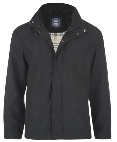 Kam Jeans Harrington Jacket Black - Geci - Geci Bărbați Mărimi Mari