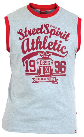 D555 Vest Rally Grey - Tricouri - Tricouri Bărbați Mărimi Mari