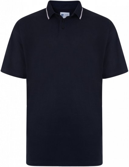 Kam Jeans White Tip Polo - Tricouri polo - Tricouri Polo Bărbați Mărimi Mari