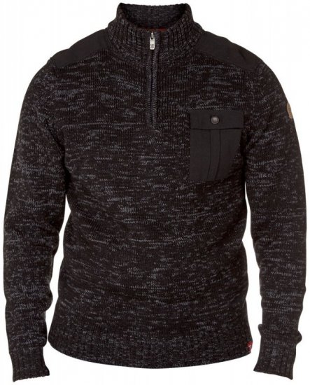 D555 Frost Sweater Black/Grey - Pulovere & hanorace - Pulovere & Hanorace Bărbați Mărimi Mari