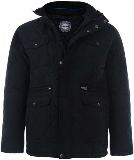 Kam Jeans Barbar Jacket Black - Geci - Geci Bărbați Mărimi Mari