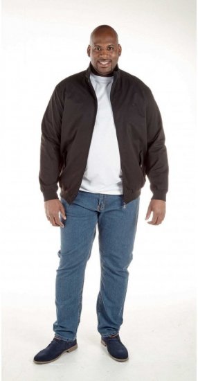 D555 Windsor Cotton Harrington Jacket Navy - Geci - Geci Bărbați Mărimi Mari