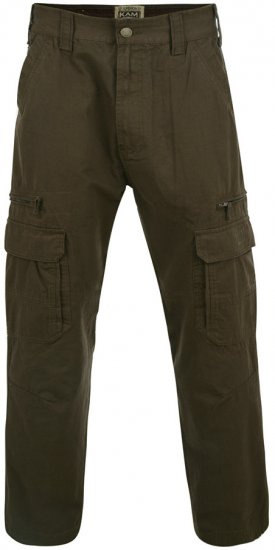 Kam Jeans Cargo pants Khaki - Blugi & Pantaloni - Blugi & Pantaloni Bărbați Mărimi Mari