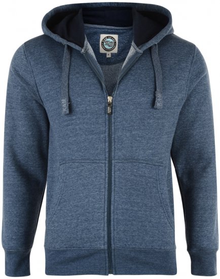 Kam Jeans Hoodie Denim Blue - Pulovere & hanorace - Pulovere & Hanorace Bărbați Mărimi Mari