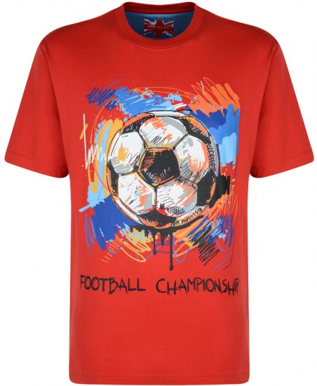 Kam Jeans Football Tee - Tricouri - Tricouri Bărbați Mărimi Mari