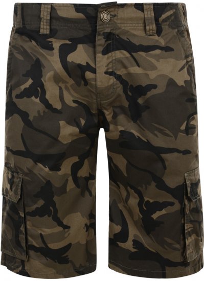 Kam Jeans Cargo Twill Camo Shorts - Pantaloni scurți - Pantaloni Scurți Mărimi mari Bărbați 