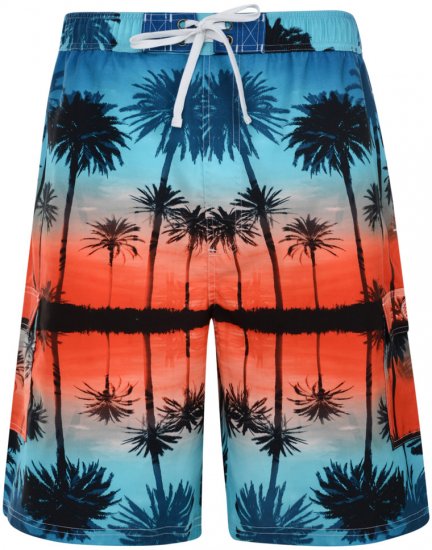 Kam Jeans Palm Swim Short - Lenjerie intimă & costum baie - Lenjerie Intimă Bărbați Mărimi Mari