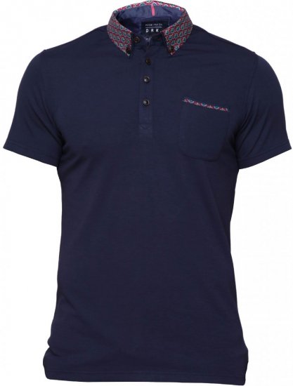 Mish Mash Thornhill Polo Navy - Tricouri polo - Tricouri Polo Bărbați Mărimi Mari