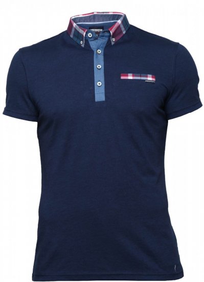 Mish Mash Vinny Navy - Tricouri polo - Tricouri Polo Bărbați Mărimi Mari