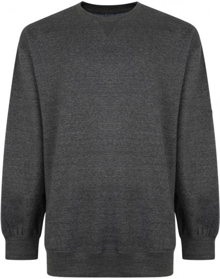 Kam Jeans Sweatshirt Charcoal - Pulovere & hanorace - Pulovere & Hanorace Bărbați Mărimi Mari