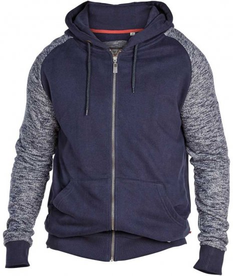 D555 BALDWIN Hoody Navy - Pulovere & hanorace - Pulovere & Hanorace Bărbați Mărimi Mari