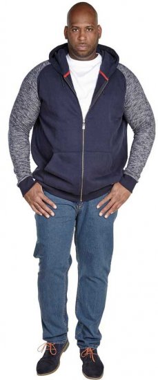 D555 BALDWIN Hoody Navy - Pulovere & hanorace - Pulovere & Hanorace Bărbați Mărimi Mari