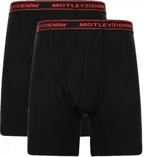 Motley Denim Boxer Shorts Black 2-pack - Lenjerie intimă & costum baie - Lenjerie Intimă Bărbați Mărimi Mari