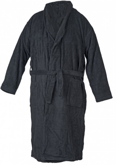 Abraxas Bathrobe 100% Cotton Black - Lenjerie intimă & costum baie - Lenjerie Intimă Bărbați Mărimi Mari