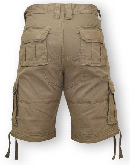 D555 Jarrod Cargo Short Khaki - Pantaloni scurți - Pantaloni Scurți Mărimi mari Bărbați 
