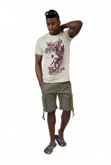 D555 CLAYTON Honolua Bay T-shirt White Marl - Tricouri - Tricouri Bărbați Mărimi Mari