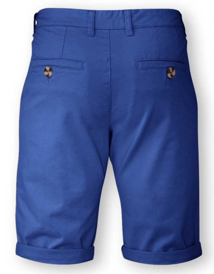 D555 COLTEN Stretch Cotton Chino Shorts Blue - Pantaloni scurți - Pantaloni Scurți Mărimi mari Bărbați 
