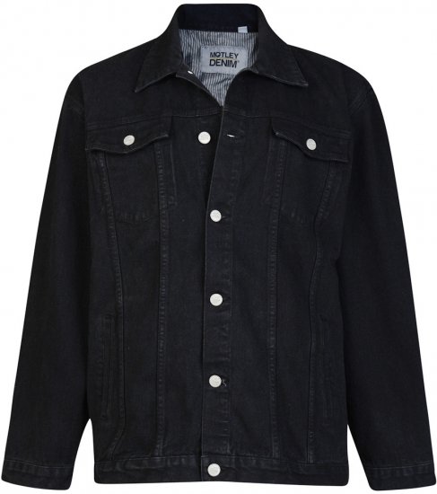 Motley Denim Denim Jacket Black - Geci - Geci Bărbați Mărimi Mari