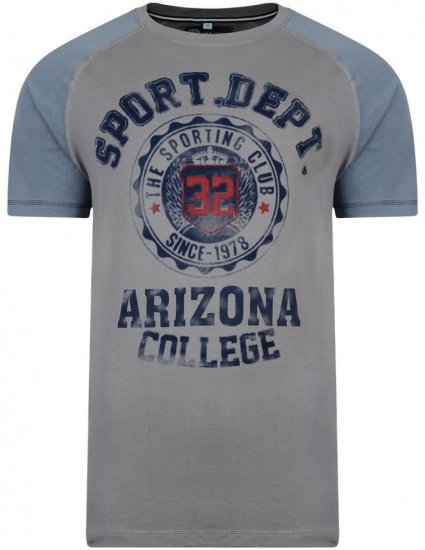 Kam Jeans Arizona College Tee - Tricouri - Tricouri Bărbați Mărimi Mari