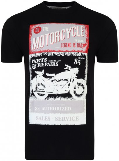 Kam Jeans Motorcycle Tee - Tricouri - Tricouri Bărbați Mărimi Mari