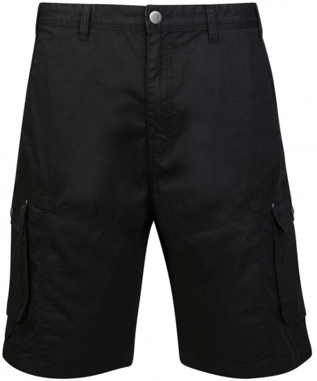Motley Denim Cargo Shorts Black - Pantaloni scurți - Pantaloni Scurți Mărimi mari Bărbați 