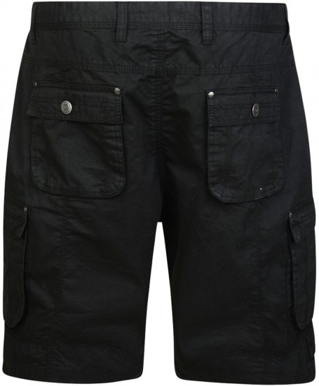 Motley Denim Cargo Shorts Black - Pantaloni scurți - Pantaloni Scurți Mărimi mari Bărbați 