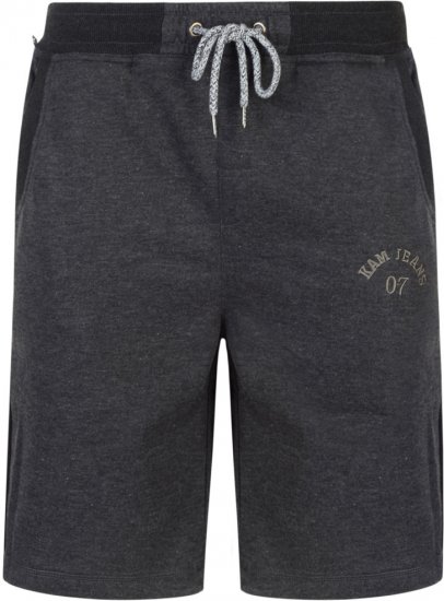 Kam Jeans Sweat Jog Shorts Charcoal - Pantaloni scurți - Pantaloni Scurți Mărimi mari Bărbați
