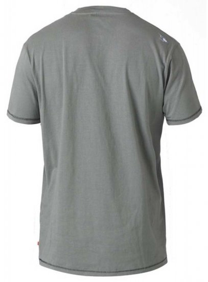 D555 OAKLEY LA Geometric Print Crew Neck T-Shirt Khaki - Tricouri - Tricouri Bărbați Mărimi Mari