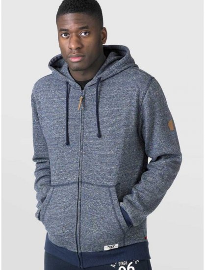 D555 Romney Full Zipper Hoodie Navy - Pulovere & hanorace - Pulovere & Hanorace Bărbați Mărimi Mari