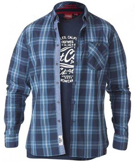 D555 Smith Shirt & T-shirt Combo - Cămăși - Cămăși Bărbați Mărimi Mari