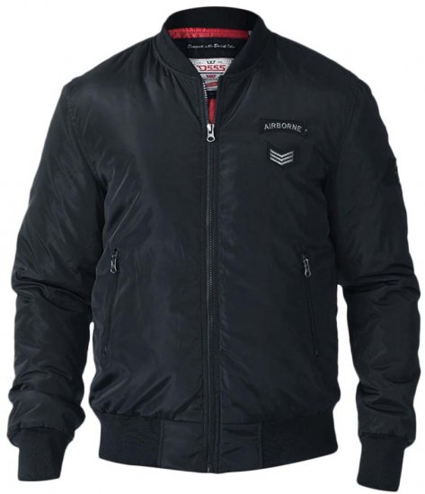 D555 Pedro Bomber Jacket Black - Geci - Geci Bărbați Mărimi Mari