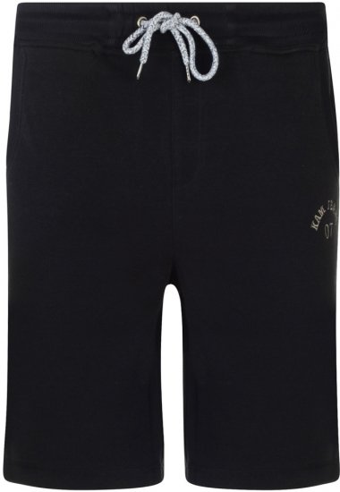 Kam Jeans Sweat Jog Shorts Black - Pantaloni trening - Pantaloni Trening Bărbați Mărimi Mari