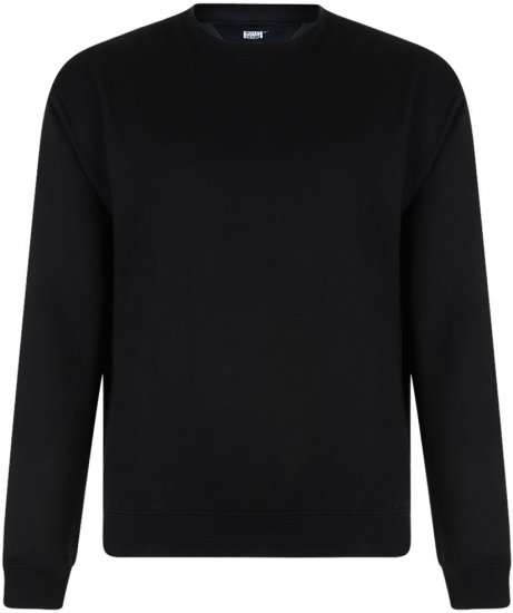 Motley Denim Sweatshirt Black - Pulovere & hanorace - Pulovere & Hanorace Bărbați Mărimi Mari