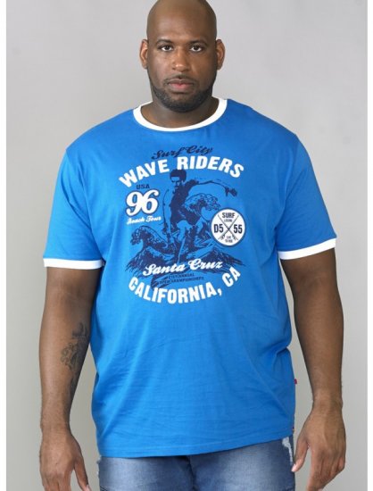 D555 Balder T-shirt Royal Blue - Tricouri - Tricouri Bărbați Mărimi Mari