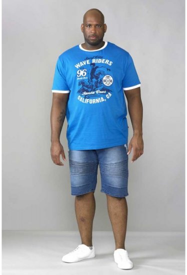 D555 Balder T-shirt Royal Blue - Tricouri - Tricouri Bărbați Mărimi Mari