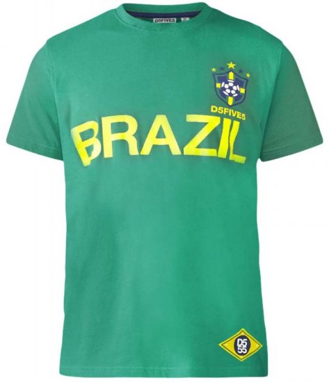 D555 Ricardo T-shirt Green - Tricouri - Tricouri Bărbați Mărimi Mari