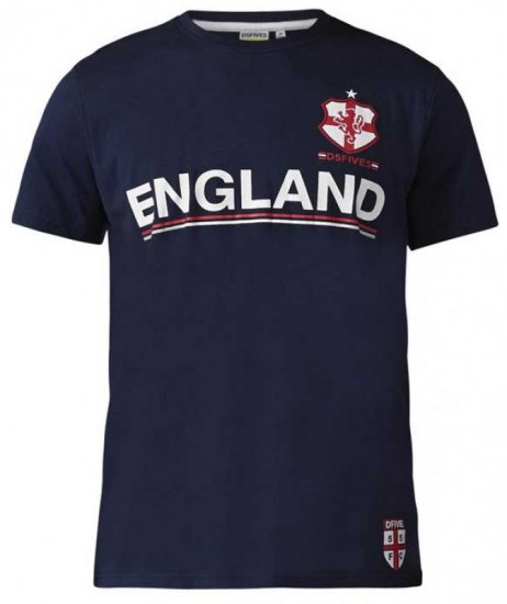 D555 Leon T-shirt Navy - Tricouri - Tricouri Bărbați Mărimi Mari