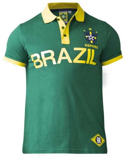 D555 Silva Polo Green - Tricouri polo - Tricouri Polo Bărbați Mărimi Mari