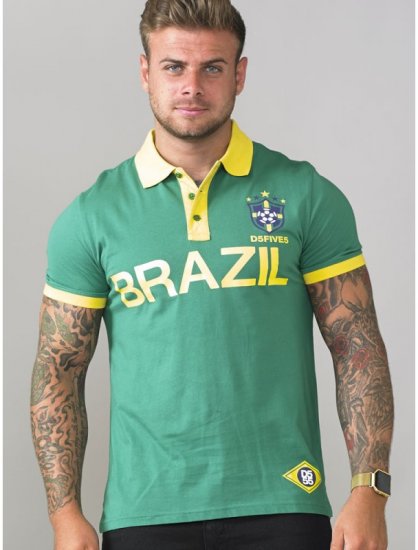 D555 Silva Polo Green - Tricouri polo - Tricouri Polo Bărbați Mărimi Mari