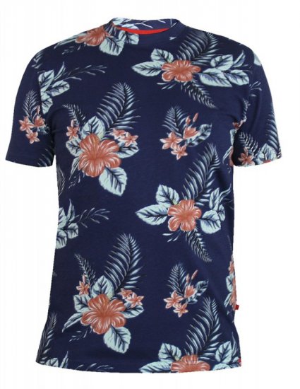 D555 Castro T-shirt Navy - Tricouri - Tricouri Bărbați Mărimi Mari