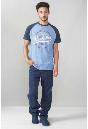 D555 Gunner T-shirt Blue - Tricouri - Tricouri Bărbați Mărimi Mari