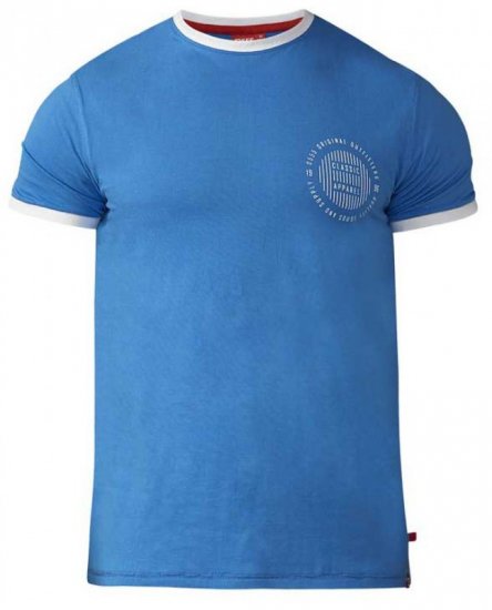 D555 Otis T-shirt Blue - Tricouri - Tricouri Bărbați Mărimi Mari