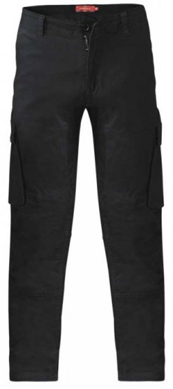 D555 Nelson Stretch Tapered Cargo Pants Black - Blugi & pantaloni - Blugi & Pantaloni Bărbați Mărimi Mari